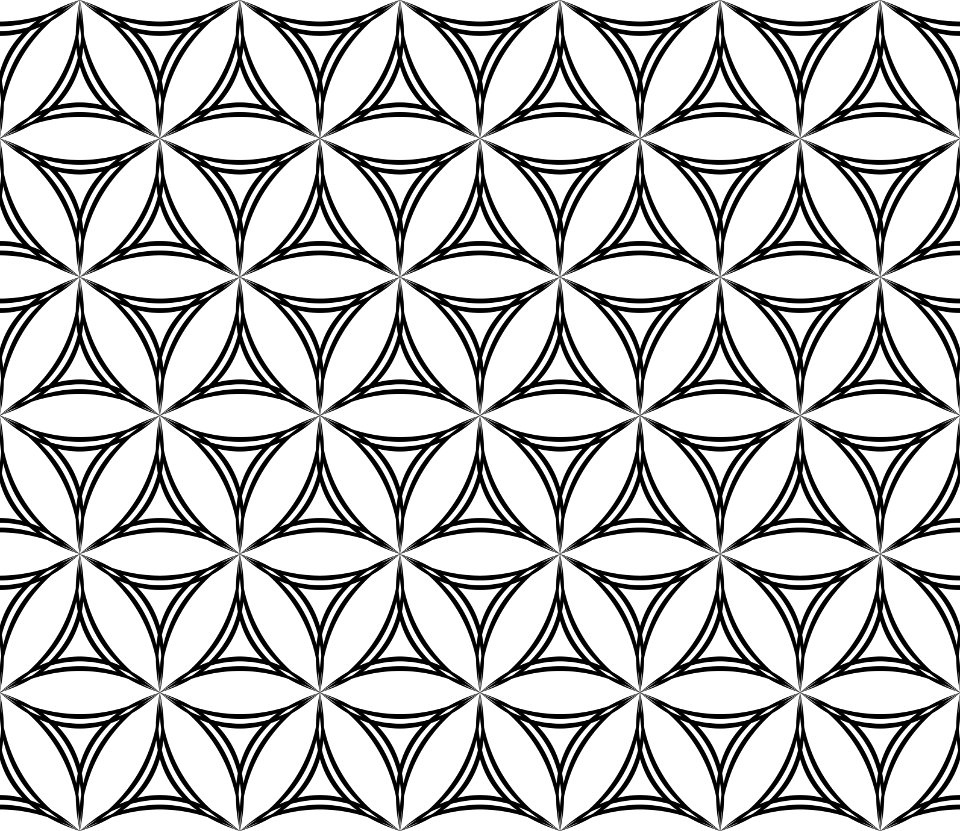 Black And White Pattern Design Symmetry