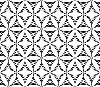 Black And White Pattern Design Symmetry