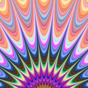 Purple Fractal Art Pattern Psychedelic Art photo