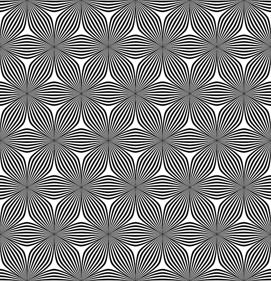 Black And White Pattern Design Line photo