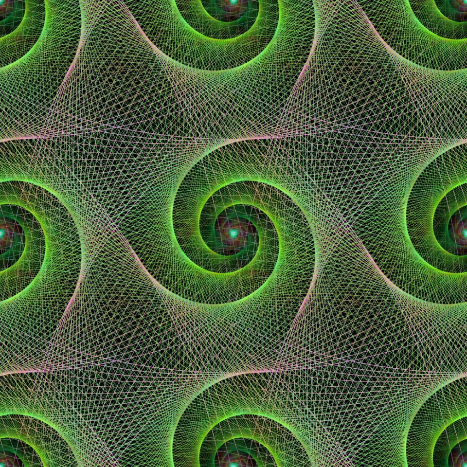 Green Pattern Organism Circle