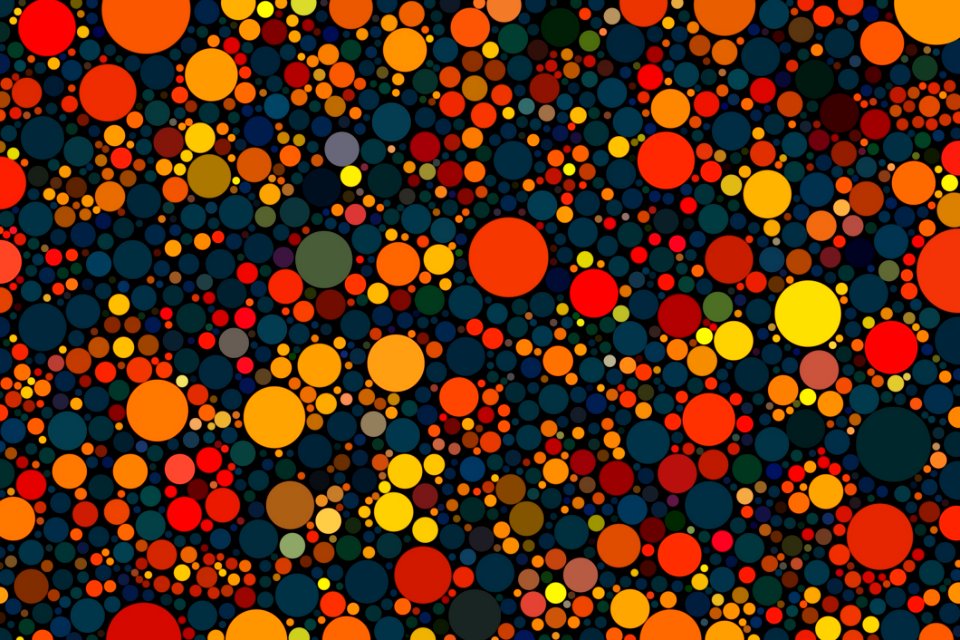 Orange Yellow Pattern Circle