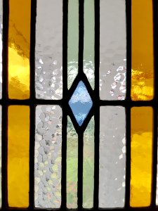 Yellow Stained Glass Glass Window photo