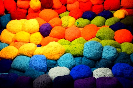 Blue Yellow Textile Material