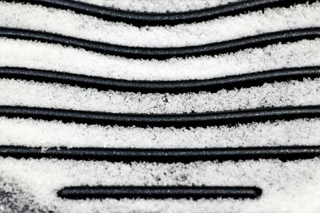 Snow Black And White Line Freezing