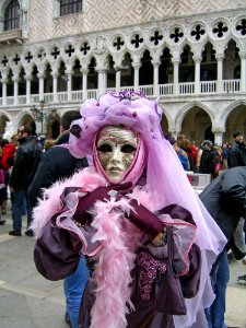 Pink Carnival Purple Masque photo