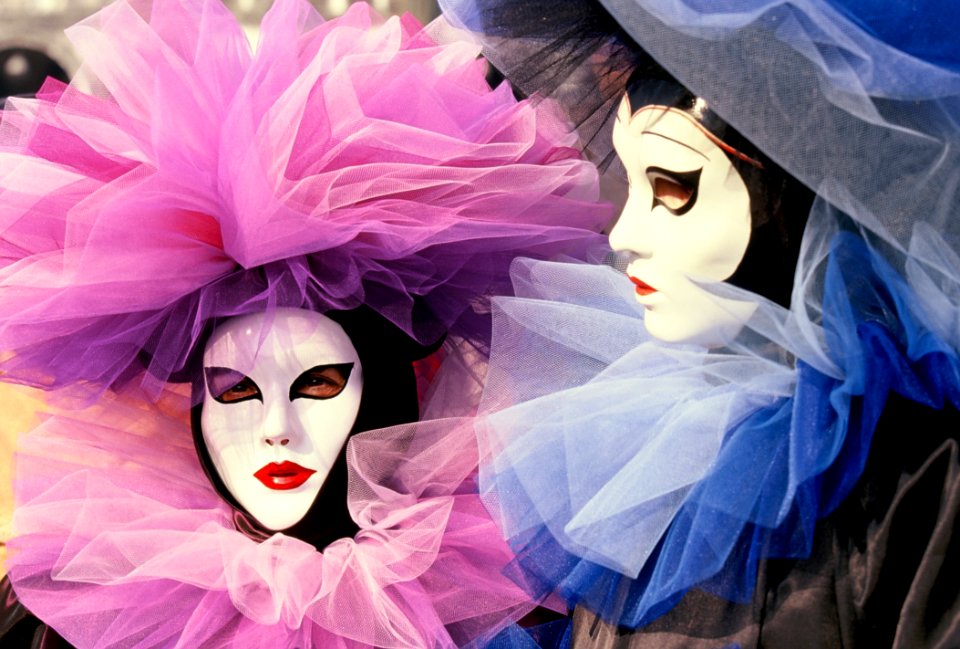 Pink Purple Masque Doll