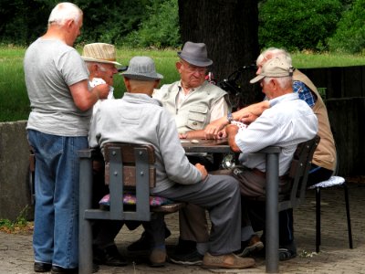 Senior Citizen Sitting Male Recreation