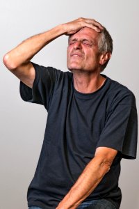 T Shirt Man Chin Shoulder
