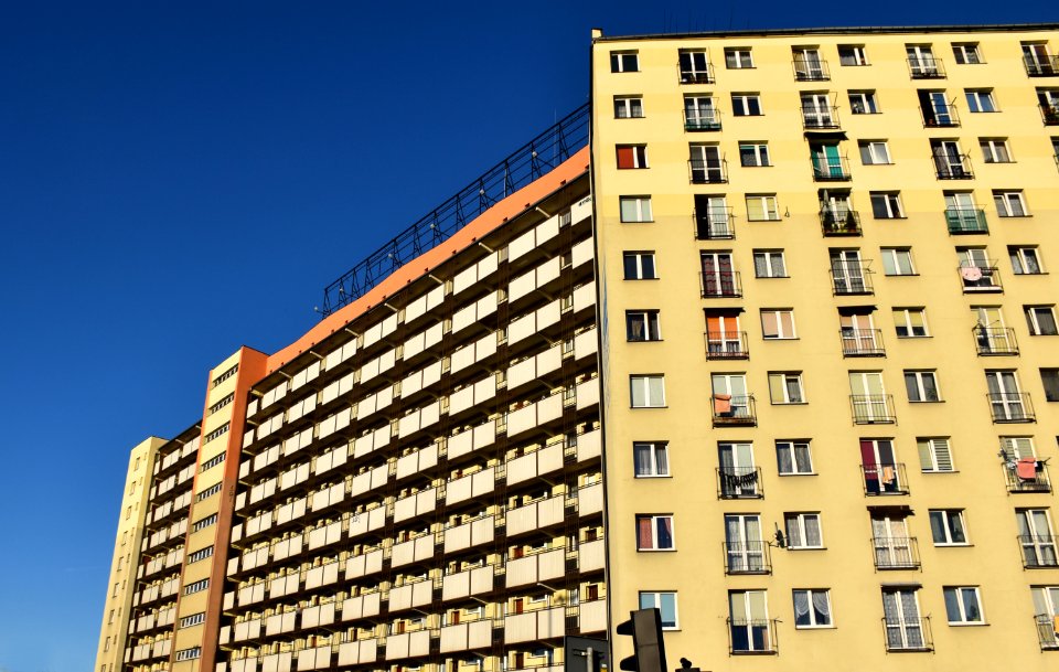 Building Tower Block Residential Area Sky photo