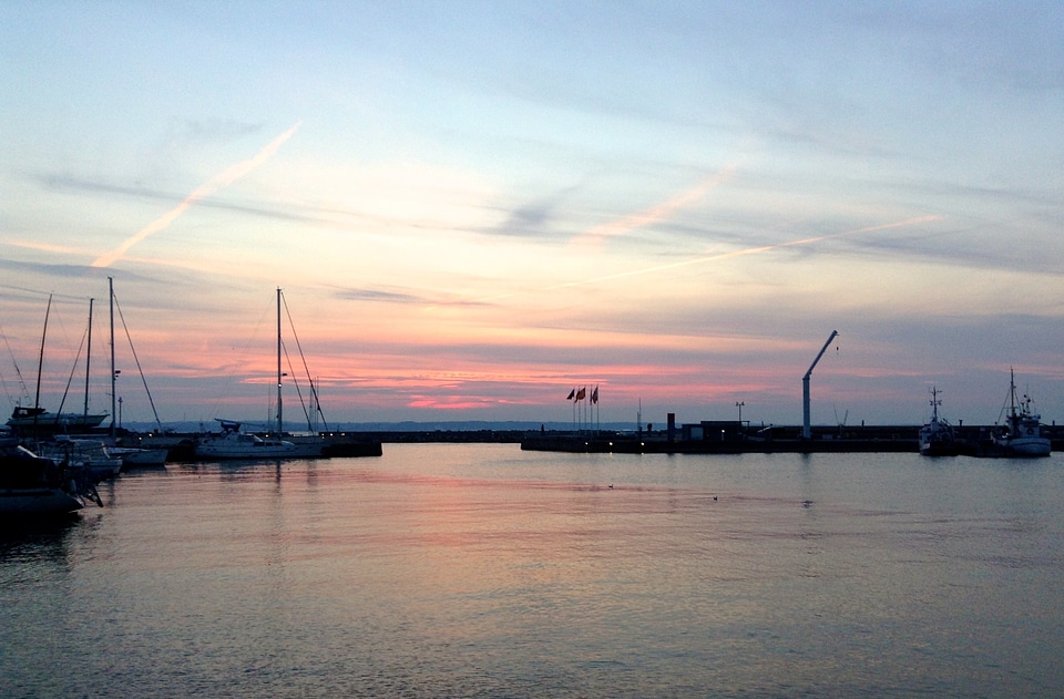 Sunset water evening