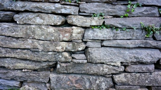 Stone Wall Wall Rock Bedrock photo