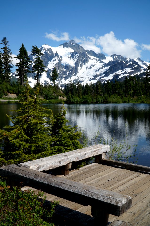 Reflection Nature Mountainous Landforms Mountain photo