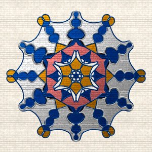 Blue Pattern Design Symmetry