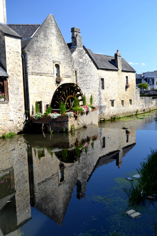 Waterway Reflection Water Town