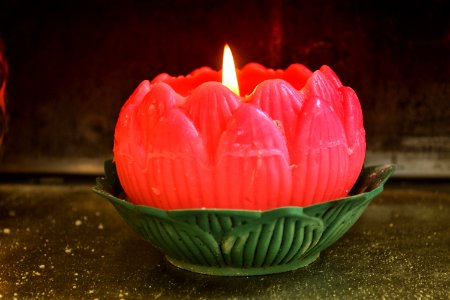 Flower Petal Lighting Candle