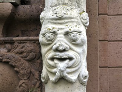 Stone Carving Sculpture Carving Head photo