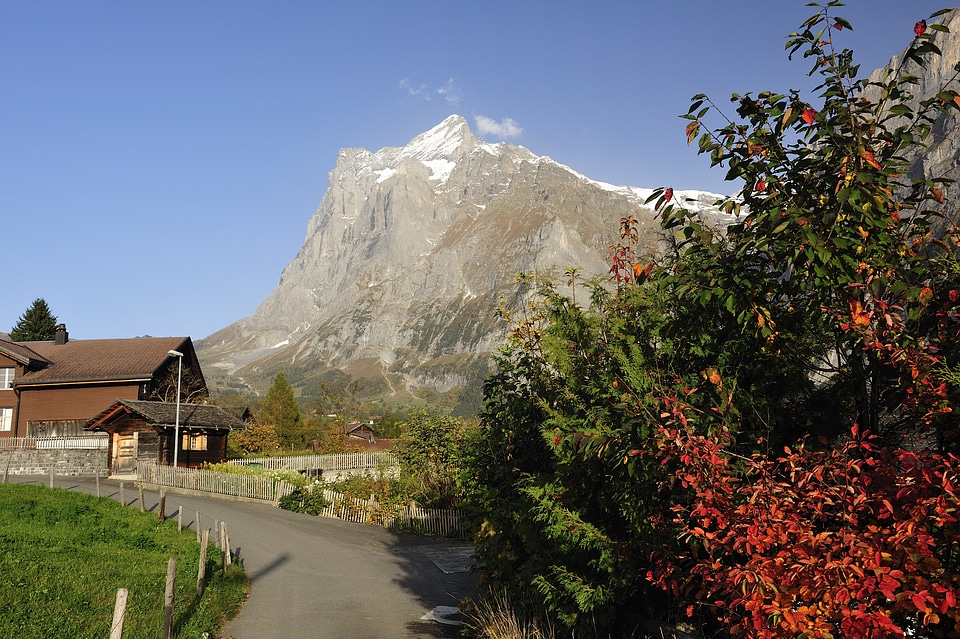 Autumn farmhouses postkartenmotiv