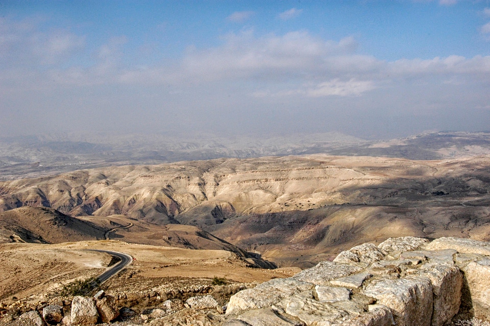 Desert mountains ravine