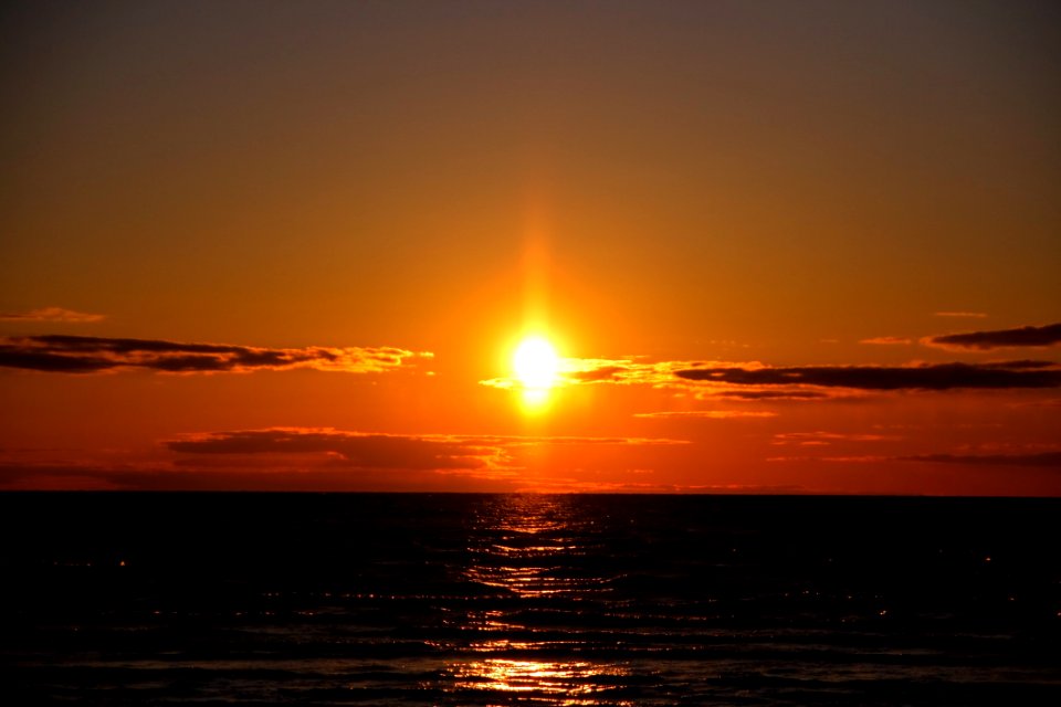Horizon Afterglow Sky Sunset