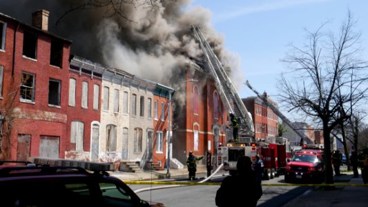 Building Fire, Public School 103, 1315 Division Street, Baltimore, MD 21217