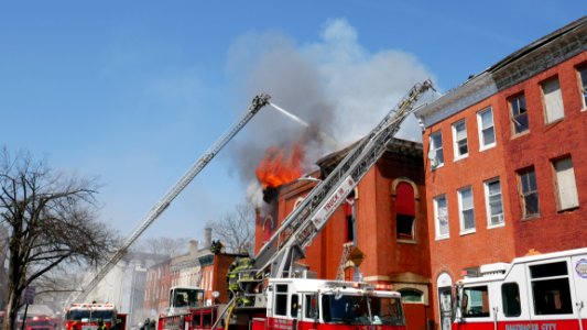 Building Fire, Public School 103, 1315 Division Street, Baltimore, MD 21217