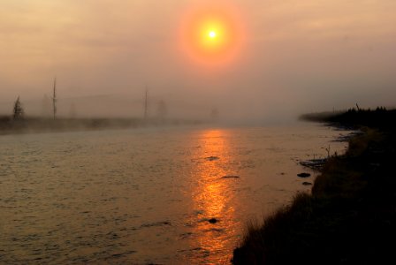 Sunrise Over Madison River, Yellowstone National Park, Wyoming, September 13, 2007