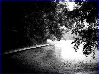 Boardwalk Around The Perimeter Of The Reservoir