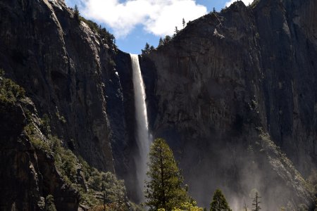 Waterfall At Yosemite National Park photo