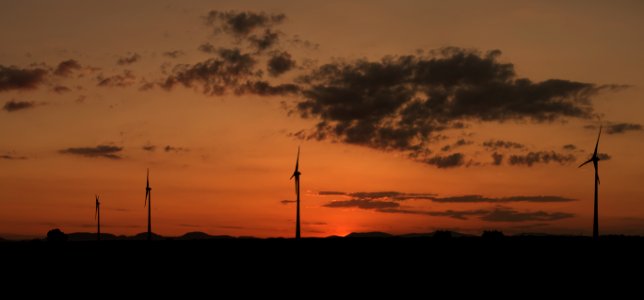 Sky, Afterglow, Horizon, Sunset