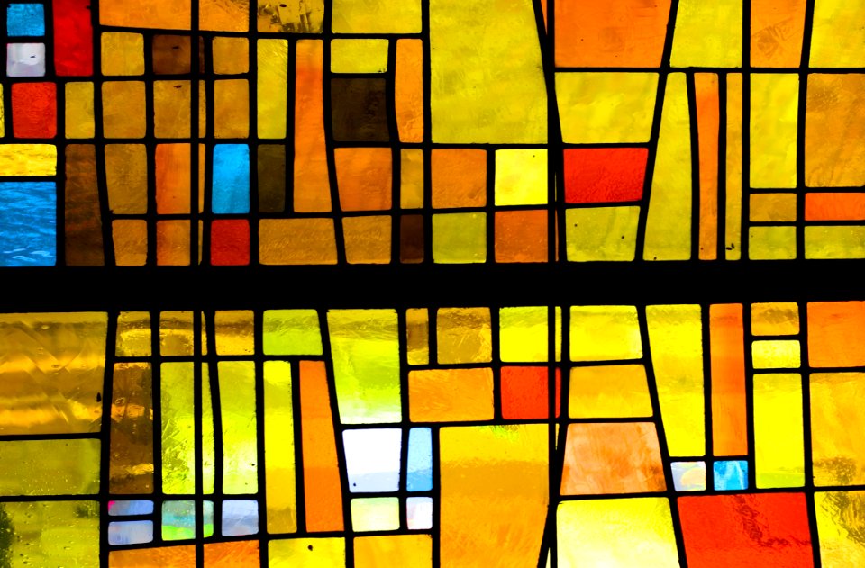 Yellow, Stained Glass, Glass, Window