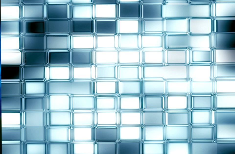 Blue, Pattern, Symmetry, Square