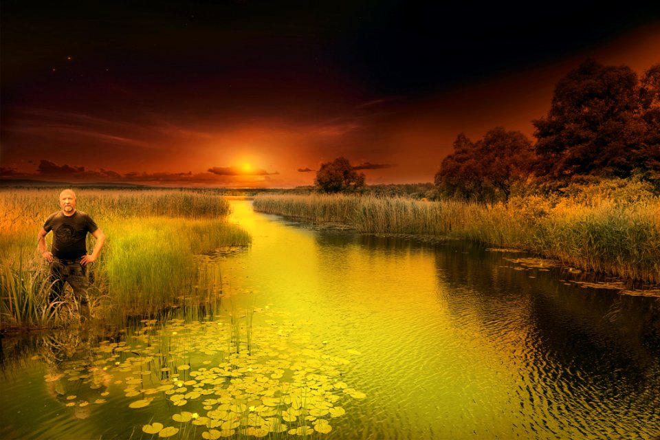 Reflection, Nature, Water, Sky