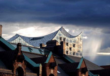 Sky, Cloud, Architecture, Roof photo