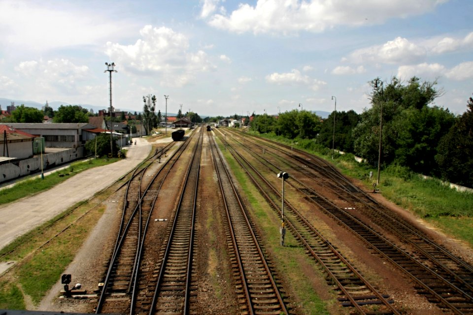 Track, Transport, Rail Transport, Sky