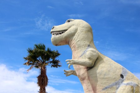 Sky, Dinosaur, Landmark, Statue