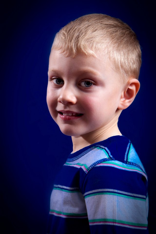 Child, Blue, Face, Facial Expression