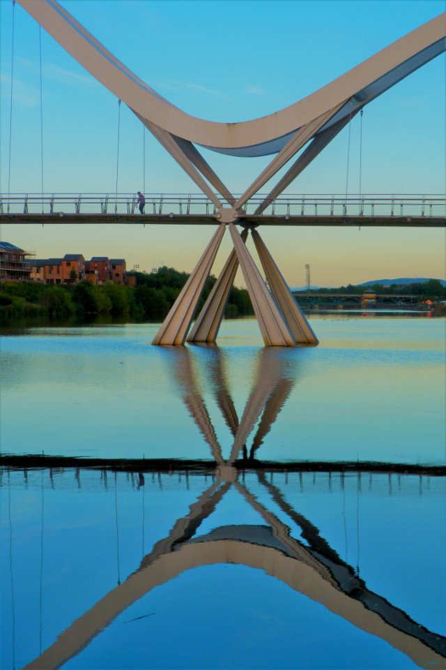 Bridge, Reflection, Water, Landmark