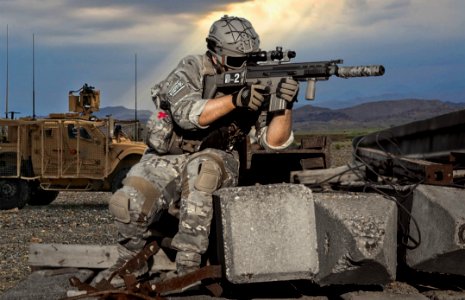 Soldier, Military, Army, Firearm photo