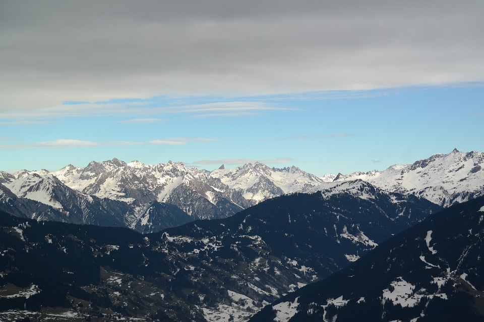 Wintry montafon golm