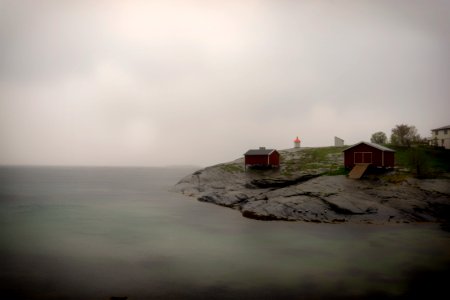Sea, Sky, Fog, Mist