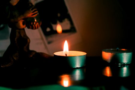 Candle, Lighting, Darkness photo