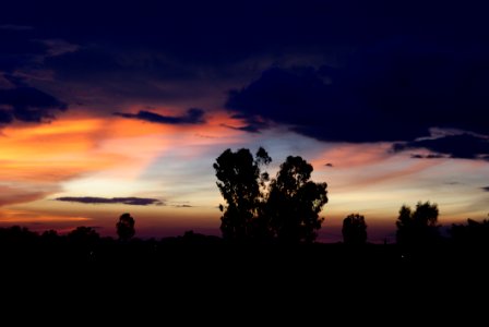 Sky, Afterglow, Cloud, Horizon photo