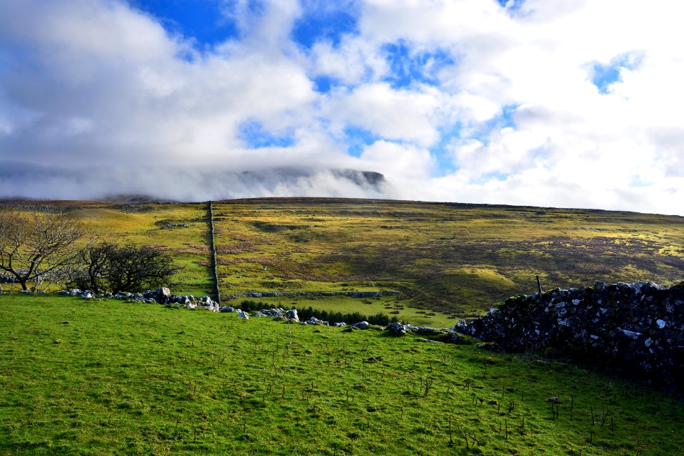 Grassland, Highland, Sky, Cloud photo