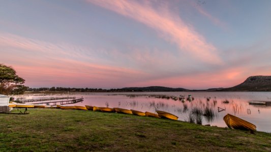 Sky, Loch, Reservoir, Dawn photo
