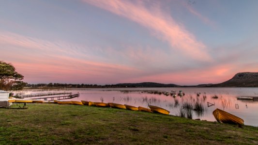 Sky, Loch, Reservoir, Dawn