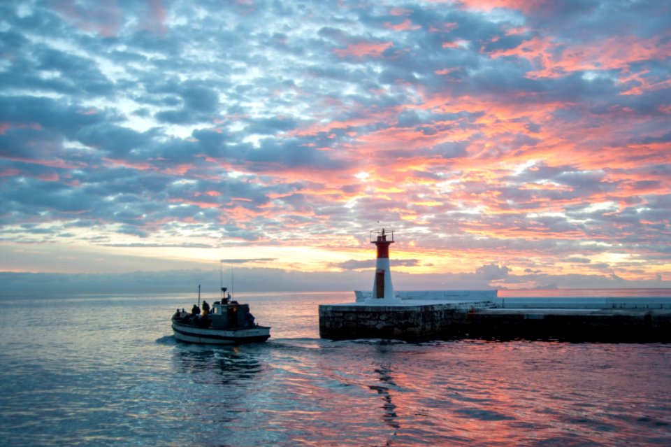 Sky, Sea, Calm, Sunset