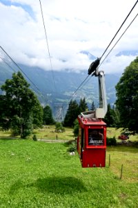 Green, Sky, Mountain Range, Cable Car photo