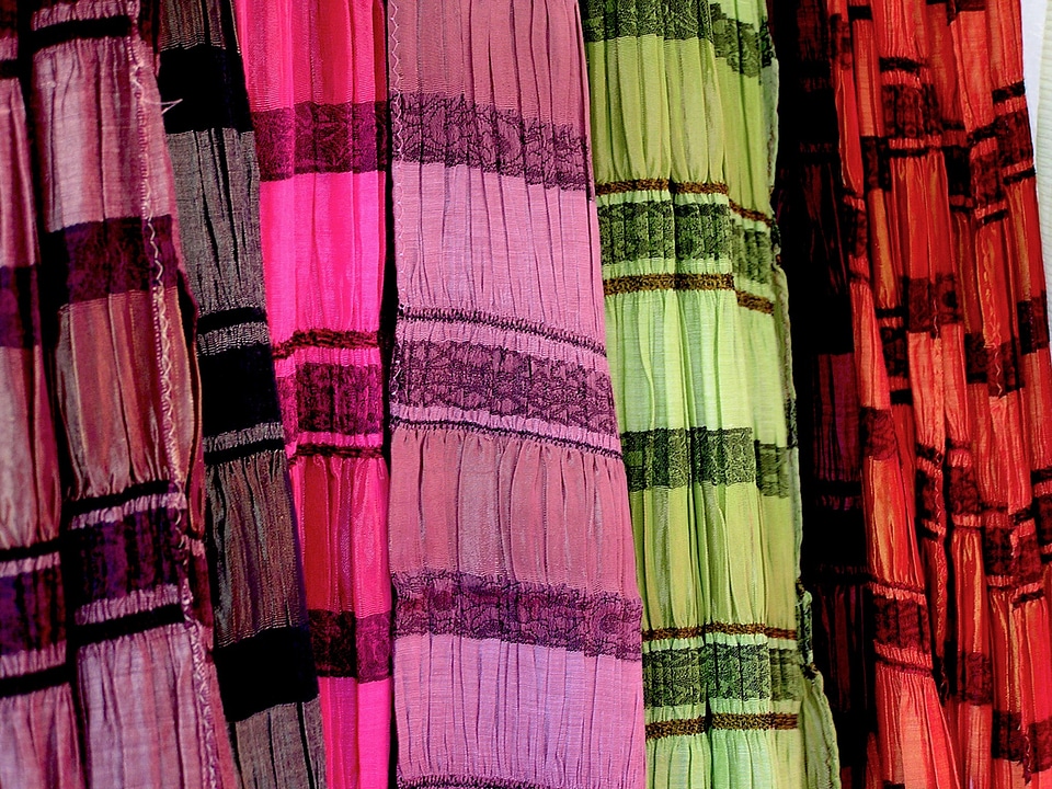 Colors textiles colorful