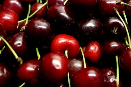 Natural Foods, Cherry, Fruit, Produce photo